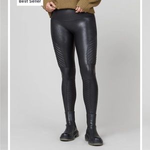 Faux Leather Moto Leggings